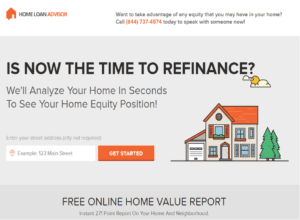 Home LoanAdvisor Lead Gen Platform