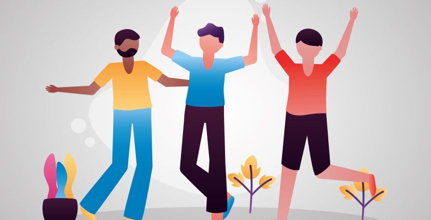 celebrating happy young people design Play Team Retreat Ideas